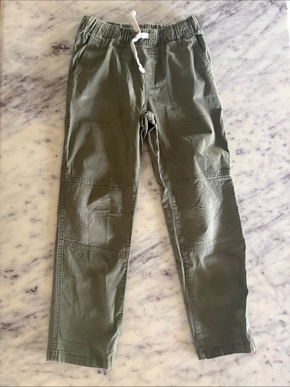 Olive Drawstring Utility Pants